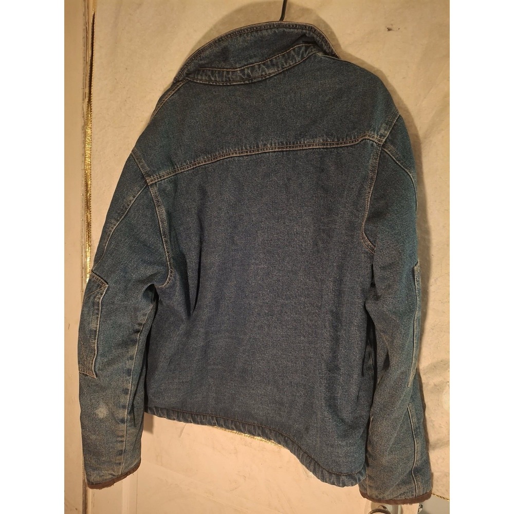 Vintage Wrangler Hero Size X Large Heavy Mens Denim Chore Jacket Cowboy Coat Kc - Picture 16 of 16